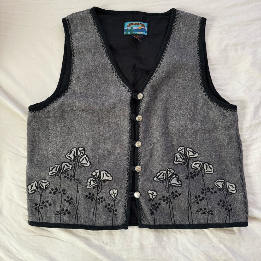 Vintage Shaver Lake wool and cotton vest